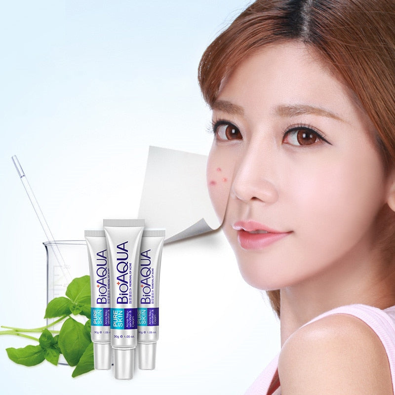 BIOAQUA 1pcs Anti Acne Cream Oil Control Shrink Pores
