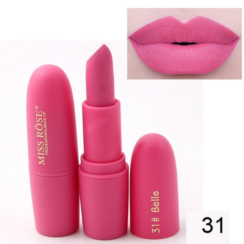 New MISS ROSE Lipstick Matte Waterproof Velvet Lip Stick 18 Colors