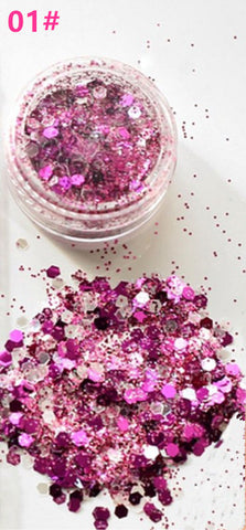 2018 Hybrid Sequins Glitter Round Colorful Glitter