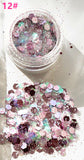 2018 Hybrid Sequins Glitter Round Colorful Glitter