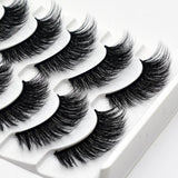 2018 NEW 13 Styles 5Pairs Mink Hair False Eyelashes