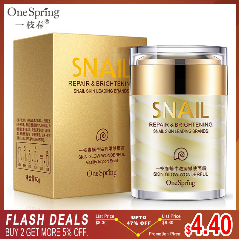 OneSping Snail Cream Anti Wrinkle and Nourishing Acne